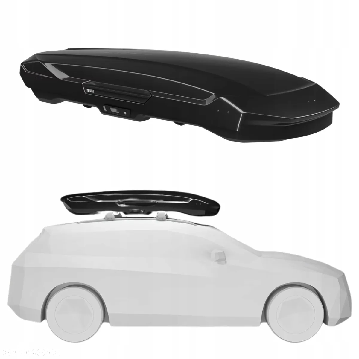 BOX DACHOWY THULE MOTION 3 XXL LOW BLACK GLOSSY Z CZARNYM POŁYSKIEM 450 L - 2
