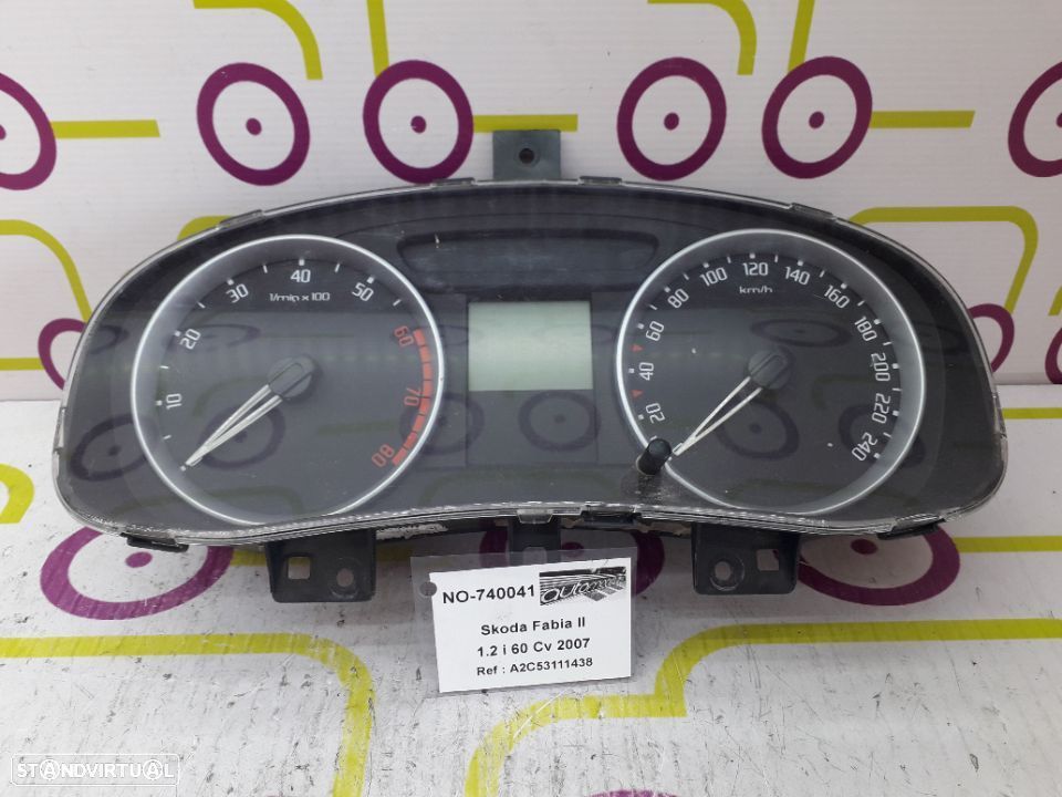 Quadrante Skoda Fabia II 1.2 i 60 Cv de 2007 - Ref: A2C53111438 - NO740041 - 1