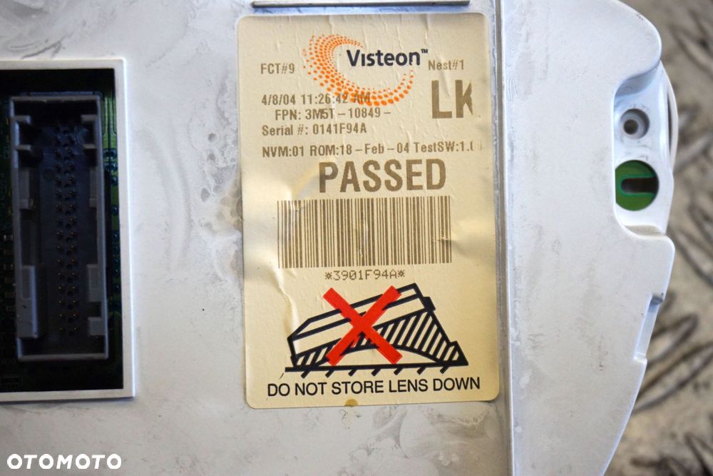 LICZNIK ZEGARY FOCUS II C-MAX 1.6 TDCI 3M5T-10849-LK FORD 2003-2007 ZIELONY - 4