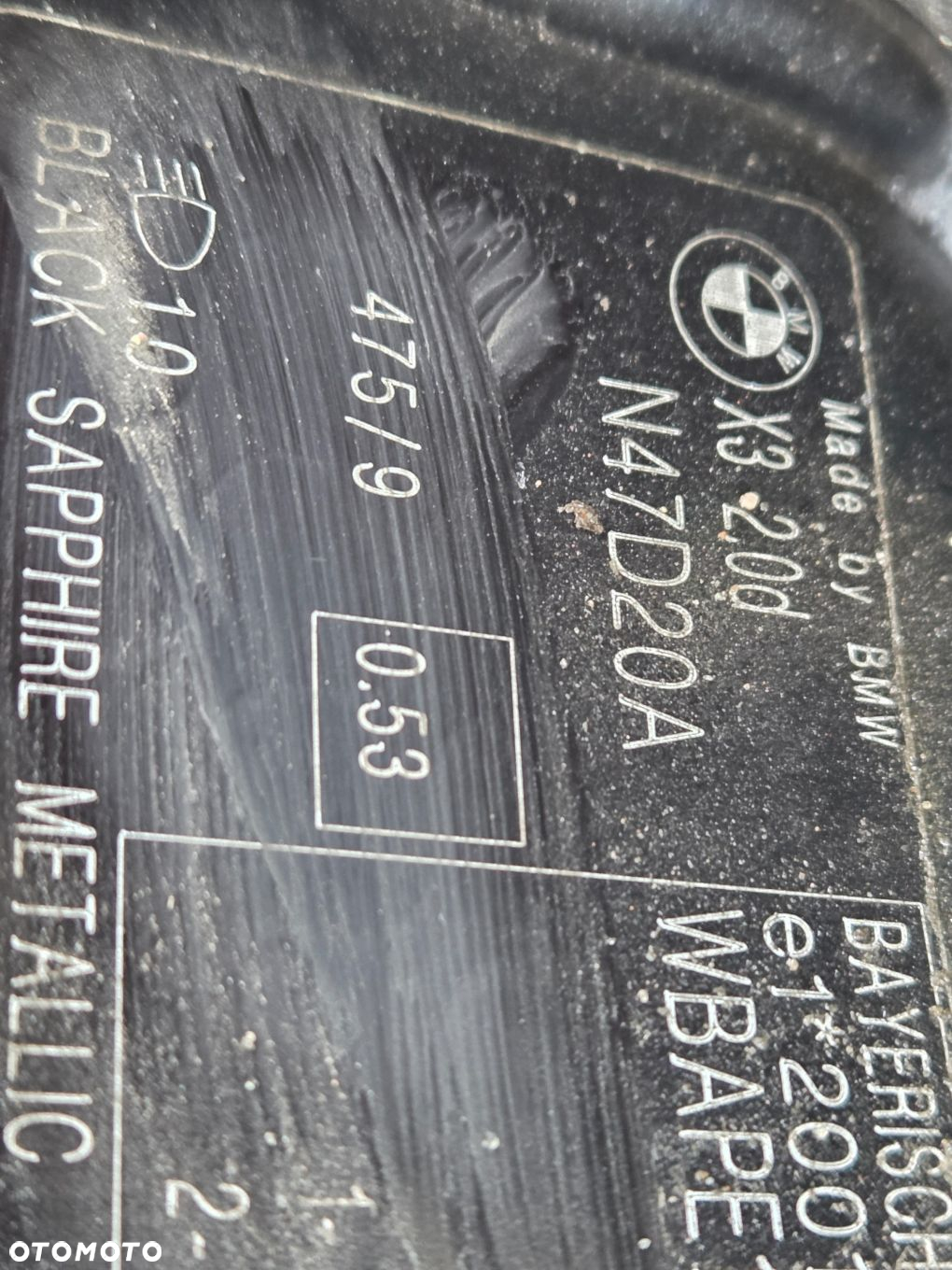 LUSTERKO LEWE BMW X3 E83 M PAKIET BLACK SAPPHIRE - 9