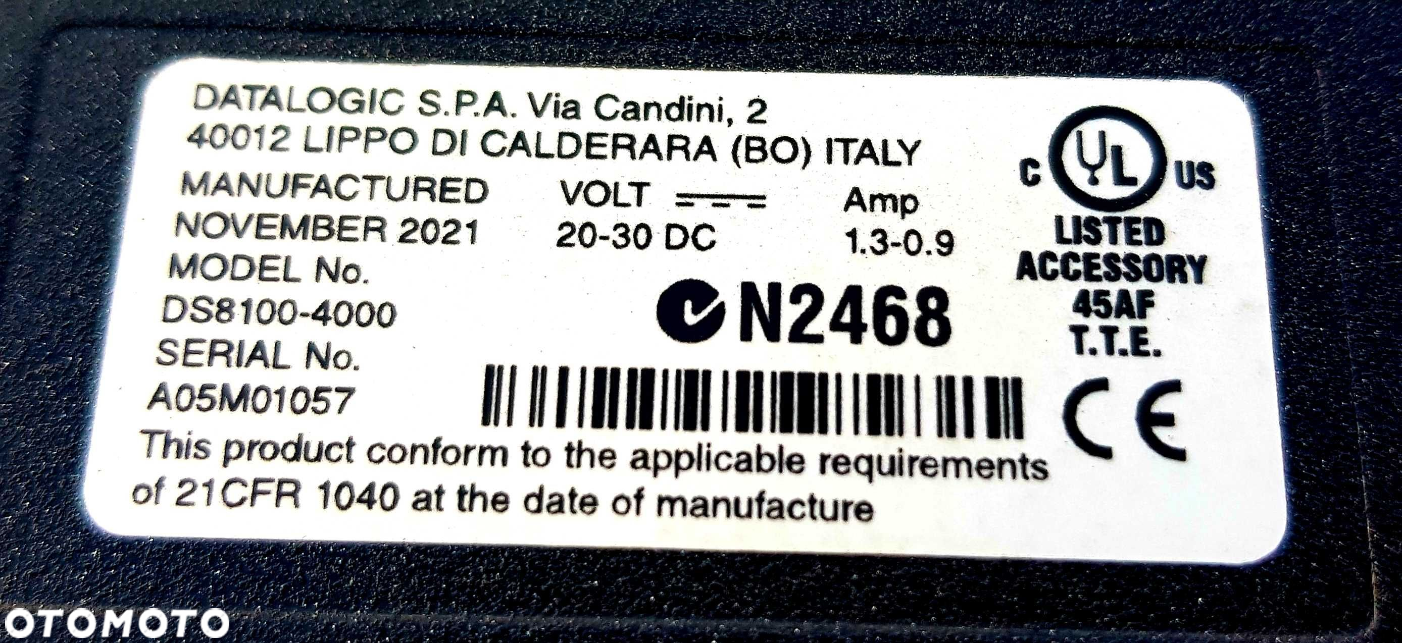DATALOGIC DS8‌100‌-40‌00 Stacja Skanująca NOWA Oryginalna - 4