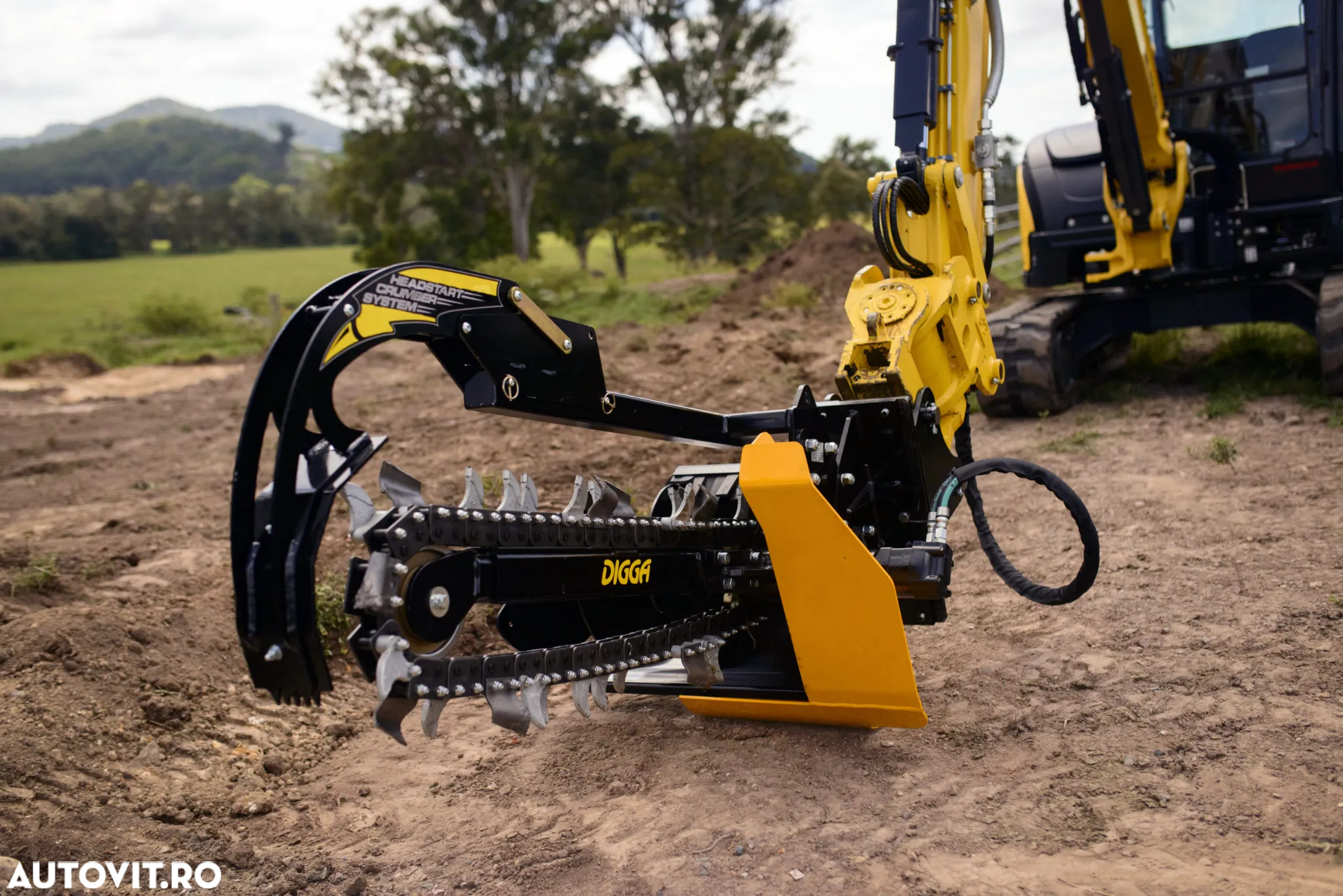 Trencher sapare santuri mini-excavator Digga Bigfoot - 7