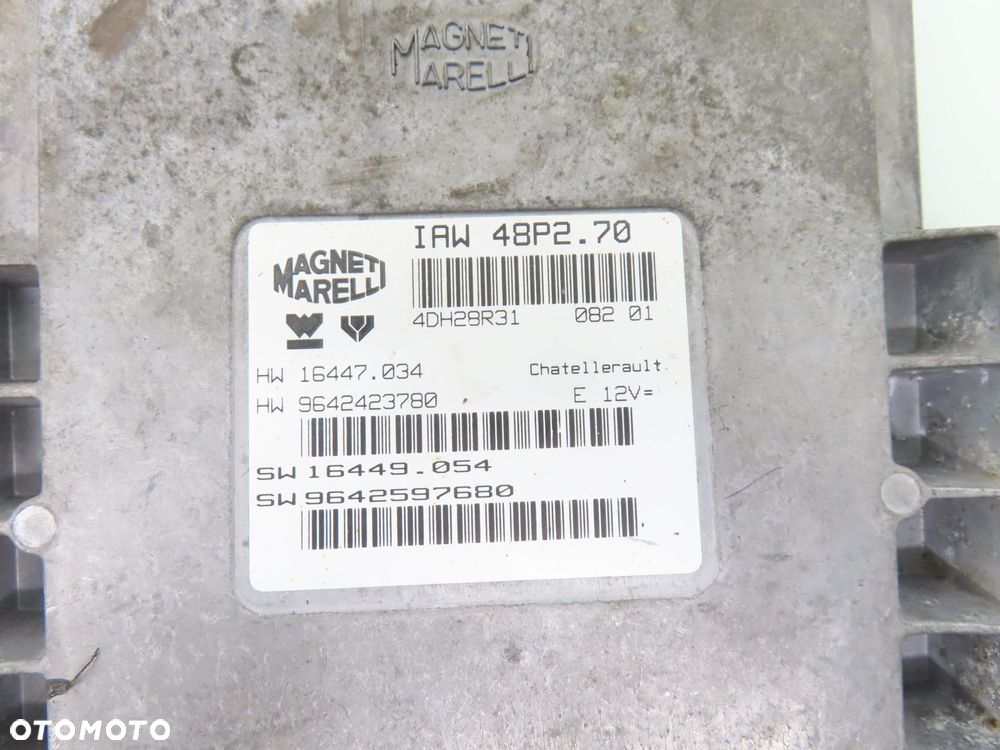 STEROWNIK PEUGEOT 206 1.1 IAW48P270 9642597680 - 5