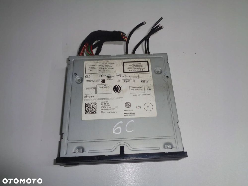 vw polo 6c czytnik kart sd multimedia radio 14r- - 3