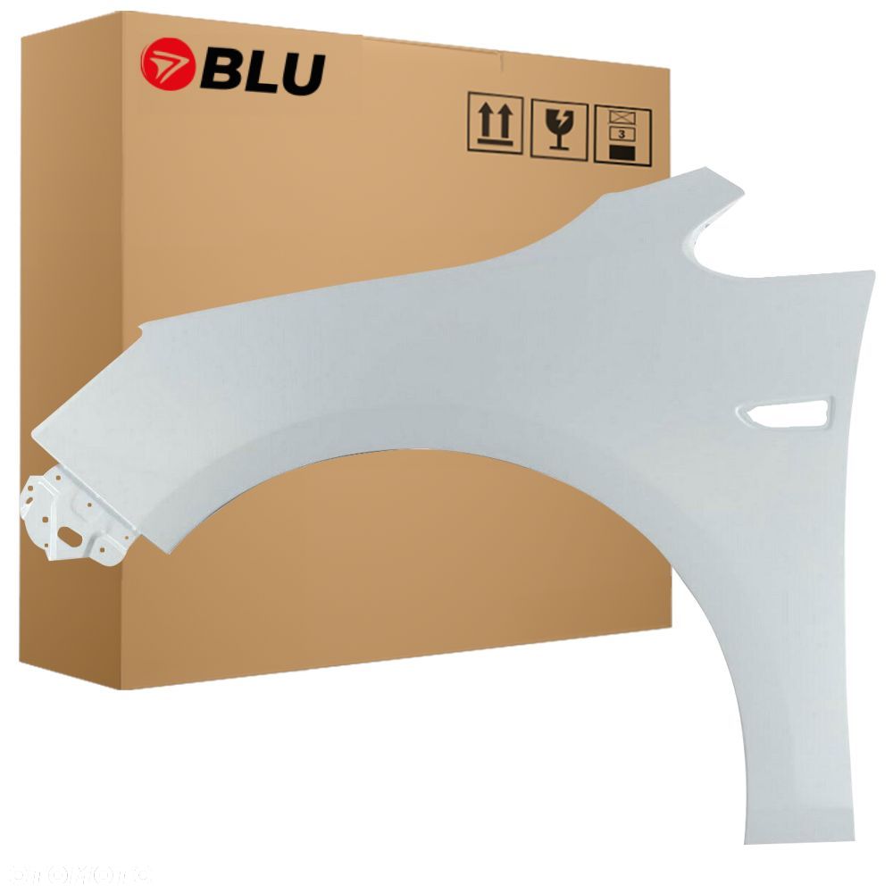 BLU Błotnik OPEL ASTRA J 4 IV Z40R lewy biały 09-19 przód SchneeWeiss - 1