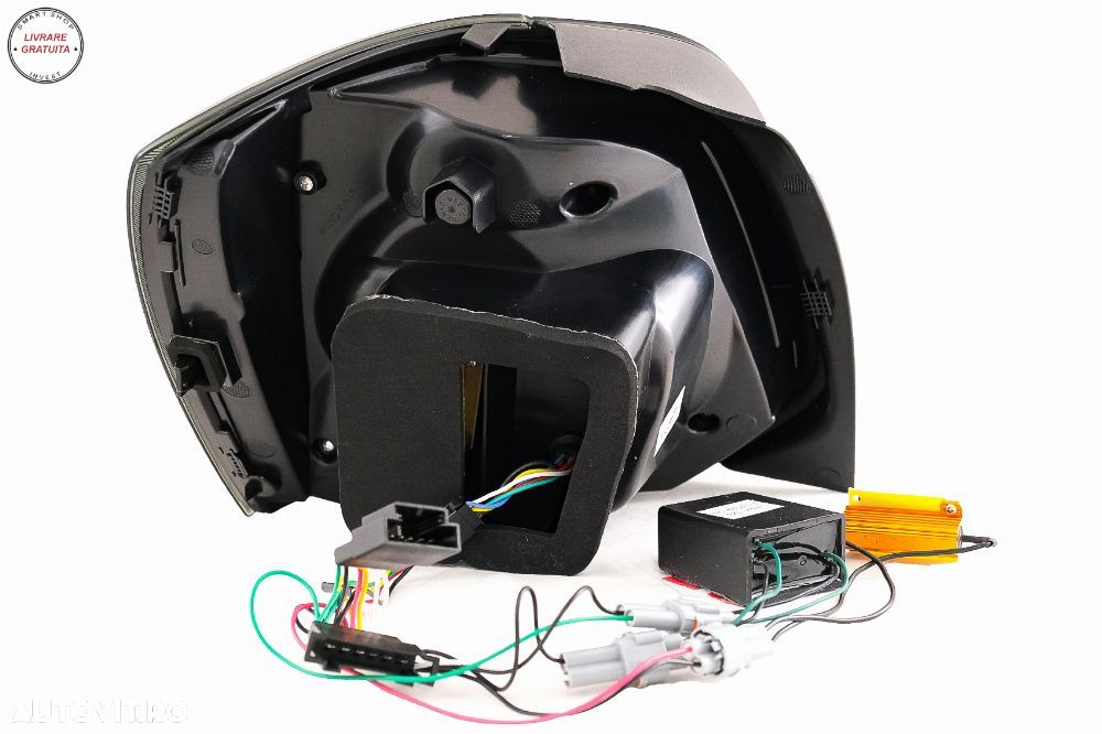 Stopuri Full LED VW POLO 6R 6C 61 (2011-2017) Semnal Dinamic Vento Look Fumuriu- livrare gratuita - 16