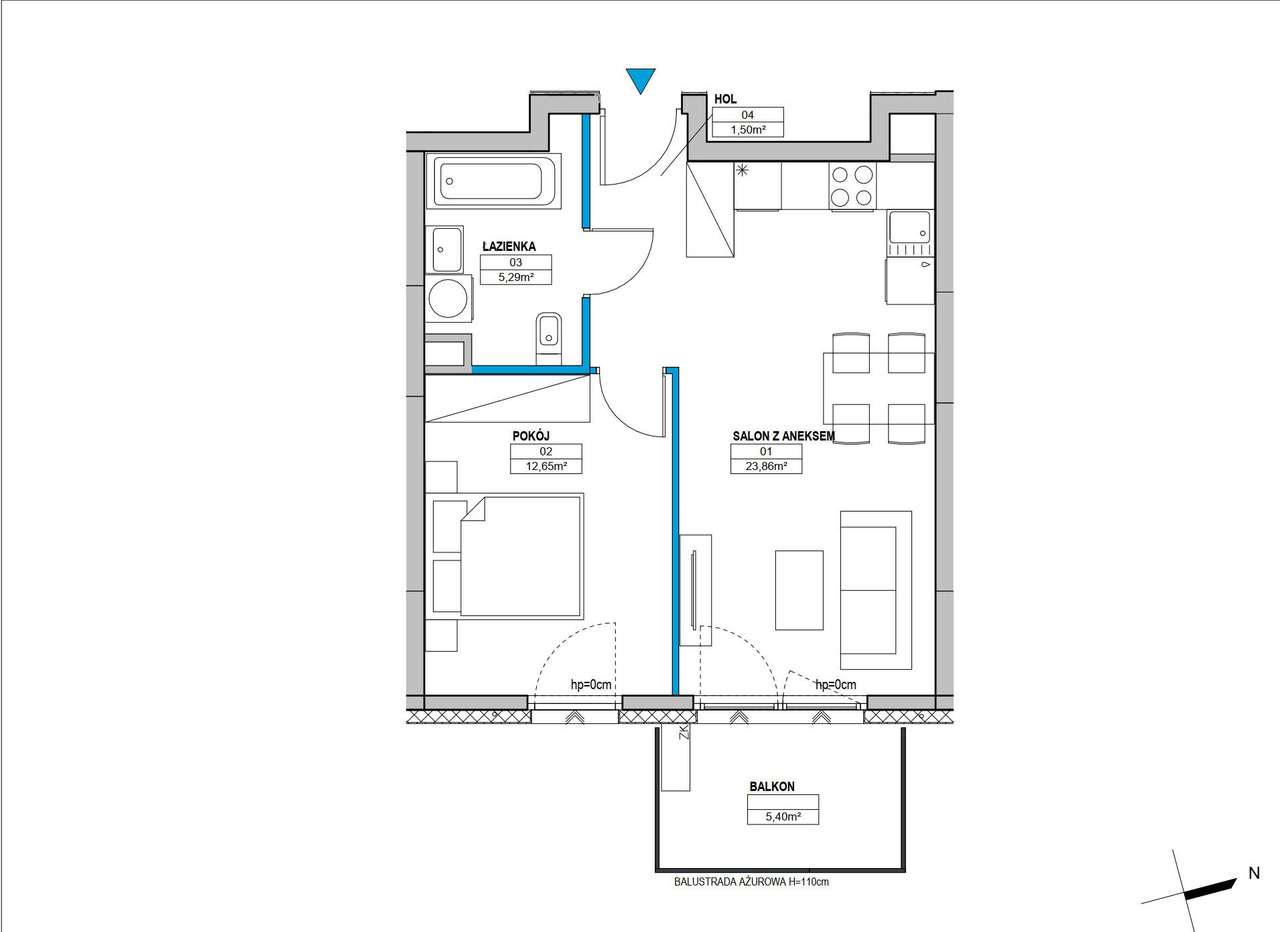 NOWE / PREMIUM / GARAŻ / KOMÓRKA LOK. / 2 POKOJE / 43 M2 / BEMOWO