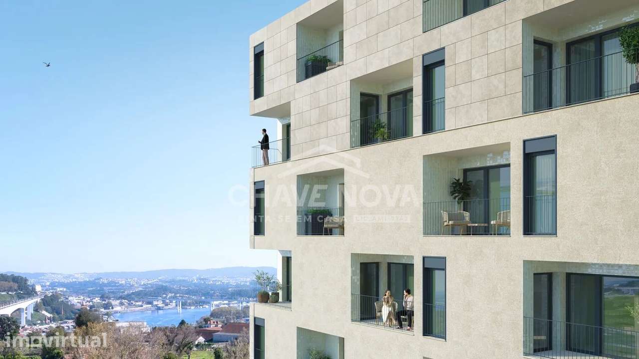 LA- Apartamento T1 Novo, para venda, c/ Lugar de Garagem em Mafamude - Grande imagem: 4/15
