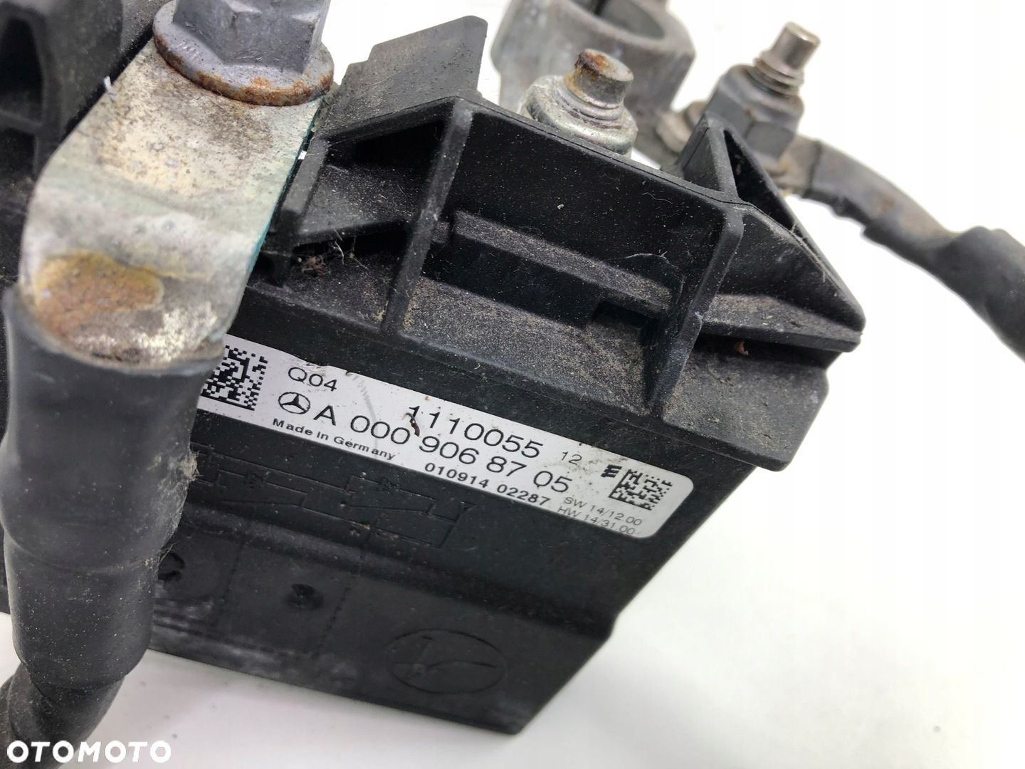MERCEDES W205 KLEMA MINUSOWA STEROWNIK BEZPIECZNIK A0009068705 A2055402350 - 4