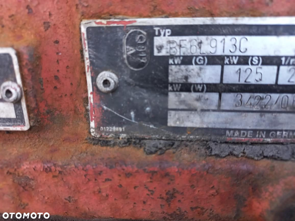 Silnik Deutz Fahr BF6L913C  125KW GŁOWICE,WAŁ,TURBINA 2913362 WABCO KKK,Cylinder,tłok,koła rozrządu,balanser,chłodmica oleju,pompa,pokrywa,rozrządu intercooler,blok.wiskoza,wiatrak - 2