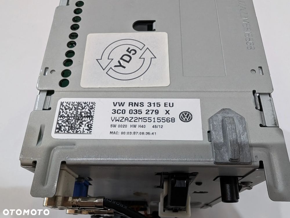 VW PASSAT B7 GOLF VI TOURAN TIGUAN SHARAN RADIO NAWIGACJA CD 3C0035279X - 5