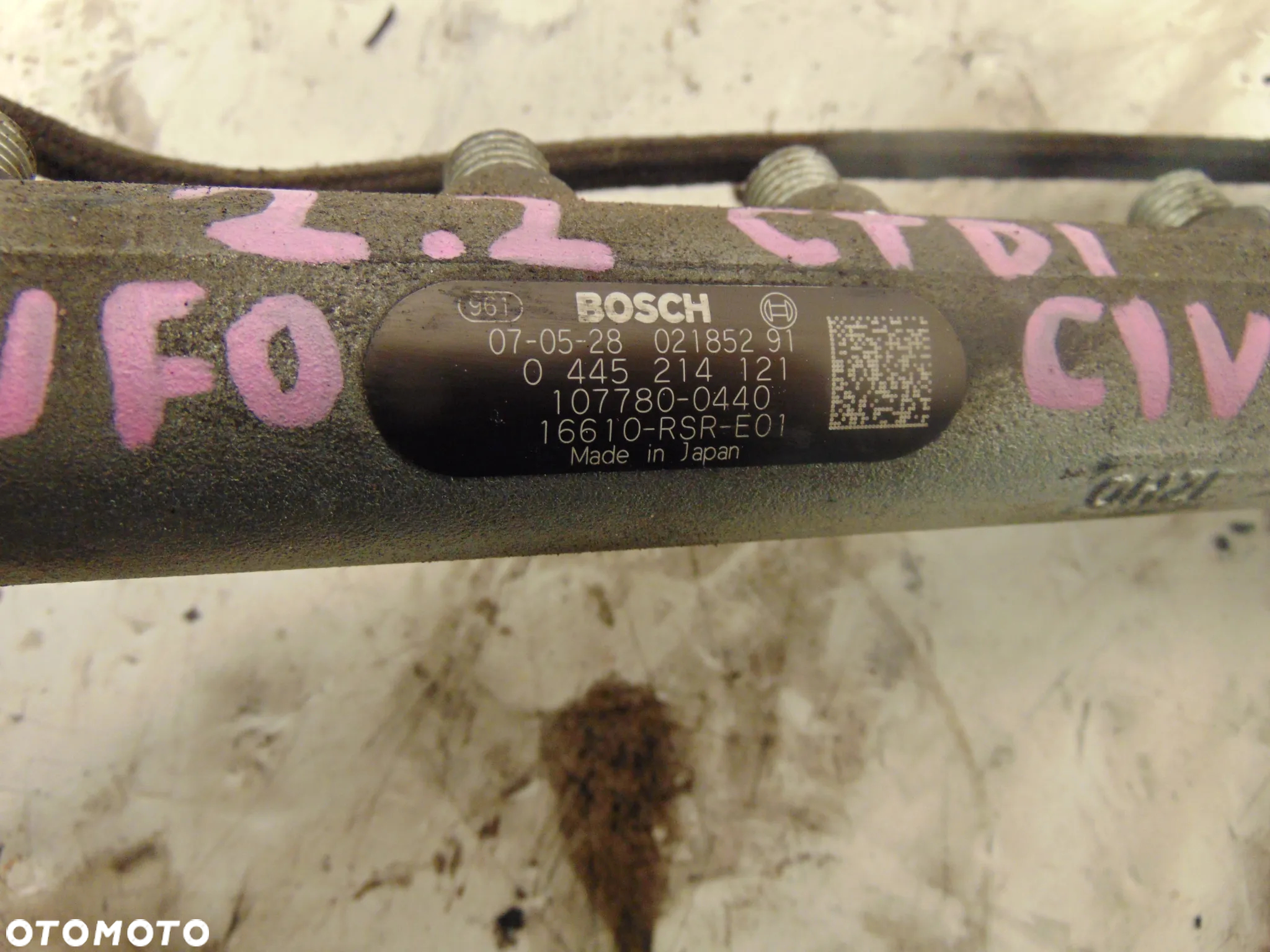 Listwa wtryskowa honda civic 8 2,2 citd ufo - 3