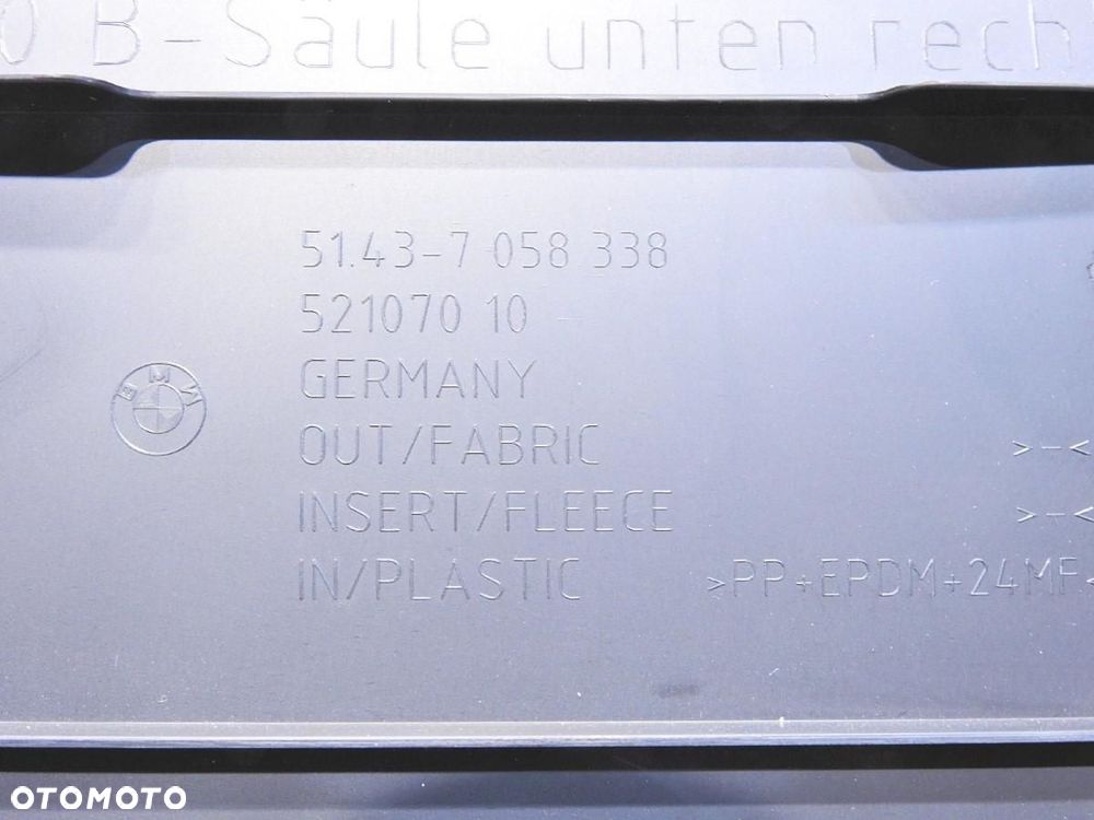 OSŁONA SŁUPKA B PRAWA BMW 3 E91 7058338 - 4