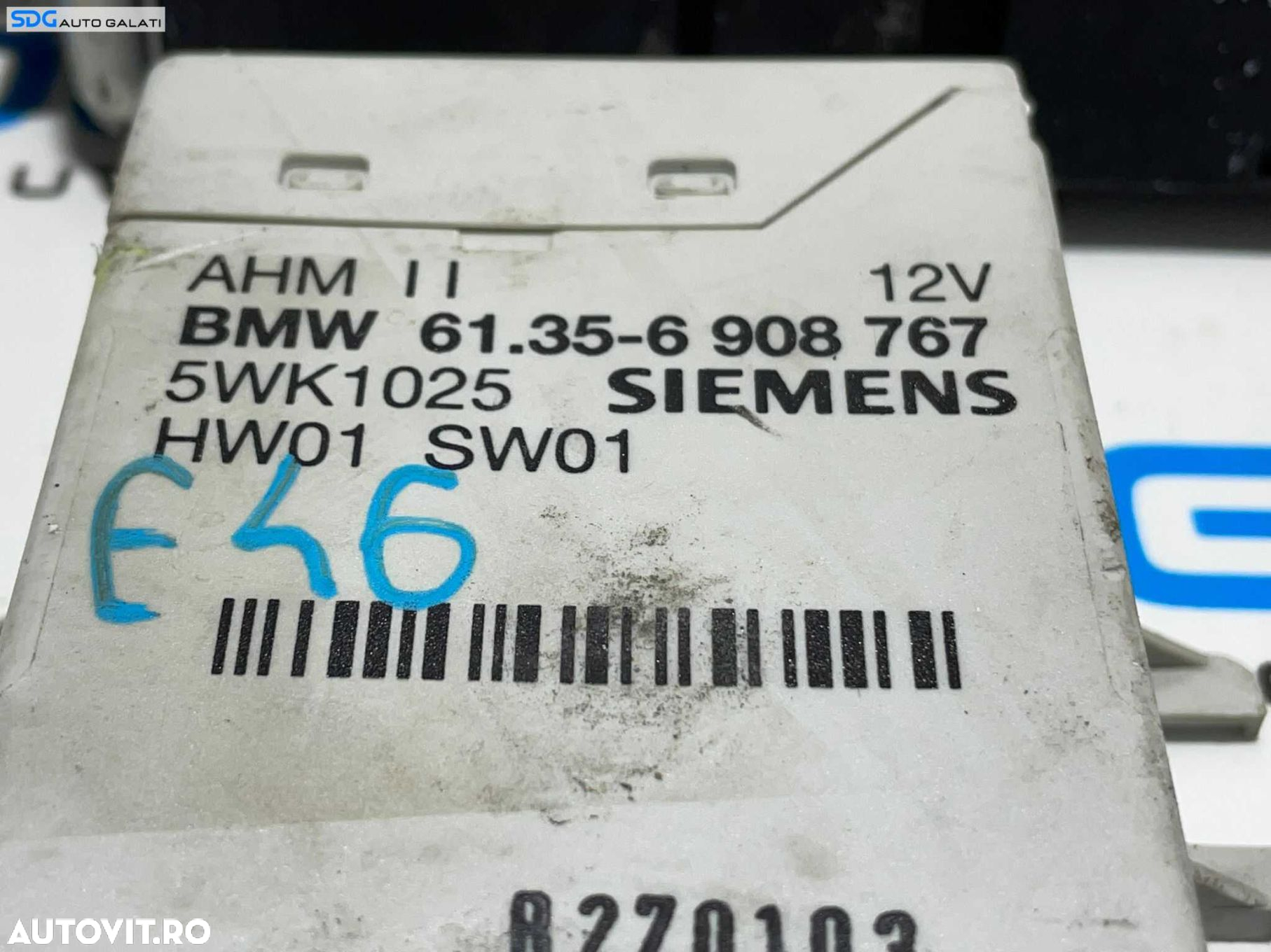 Kit Pornire ECU Calculator Cheie Chei Cip Imobliziator Motor Bosch BMW Seria 3 E46 2.0 Diesel 1998 - 2005 Cod 7786887 0281010205 6908767 [L2755] - 3