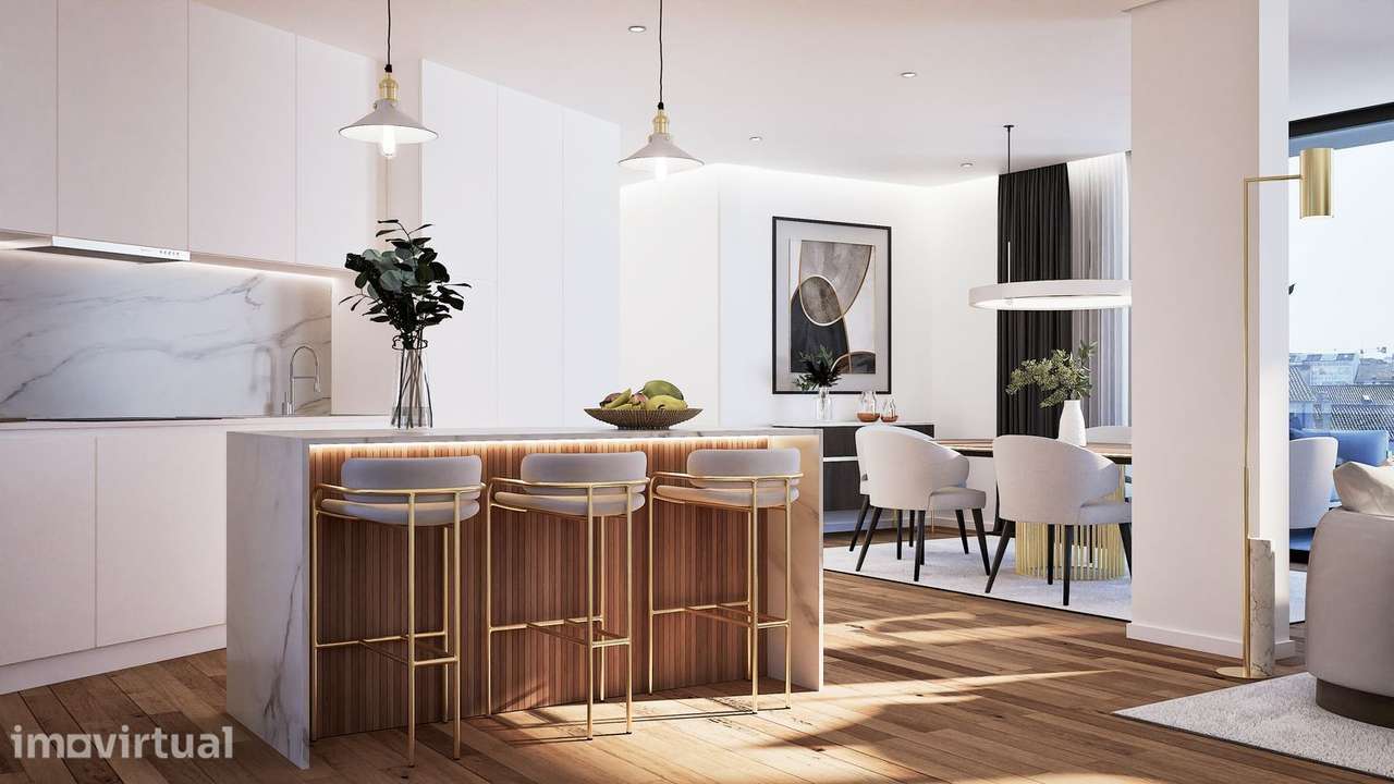 Apartamento T2 novo no centro de Aveiro, com garagem - Grande imagem: 2/27