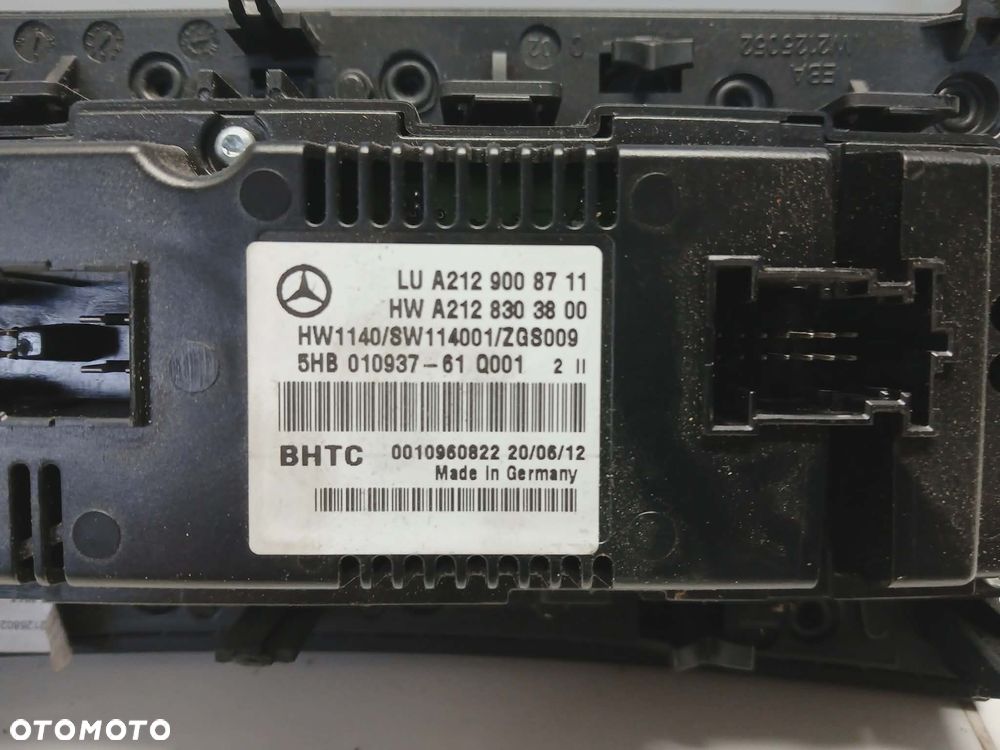 PANEL KLIMATYZACJI MERCEDES E W212 2012 AVANTGARDE A2129008711 - 4