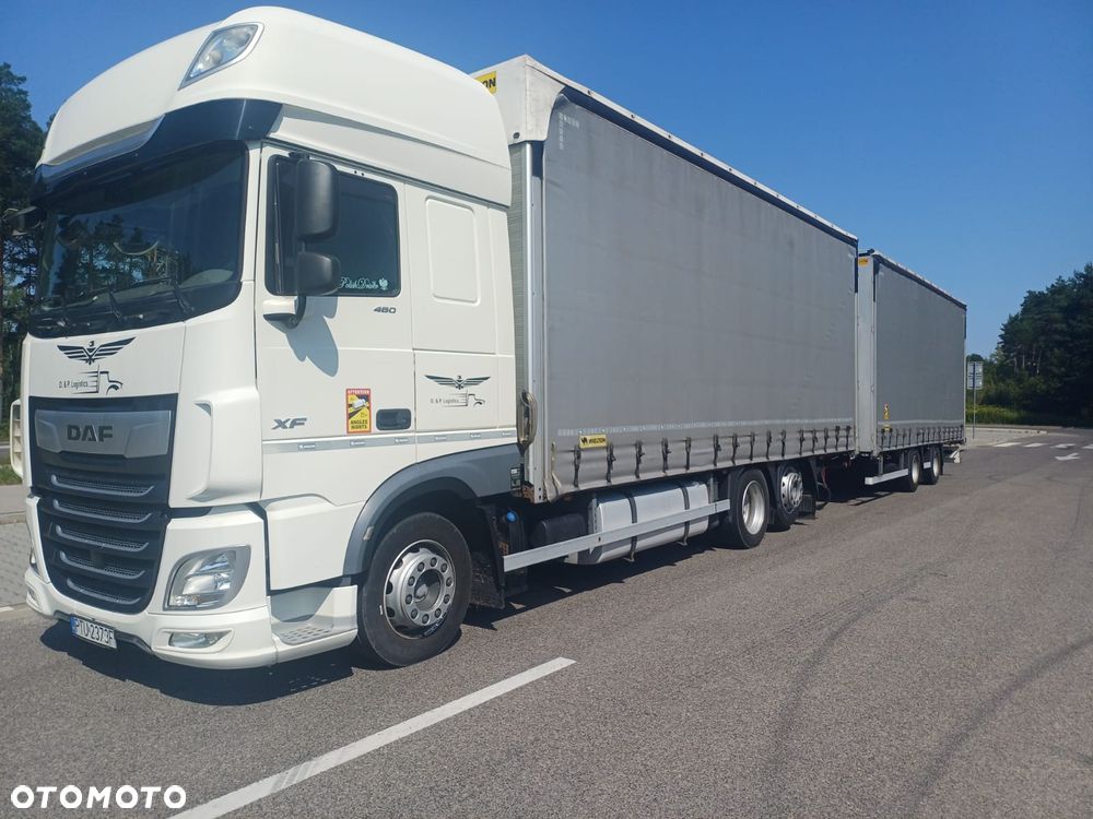 DAF XF 480 SUPER SPACE CAB / 2019r. ZESTAW TANDEM PRZEJAZDOWY 120m3 - 10