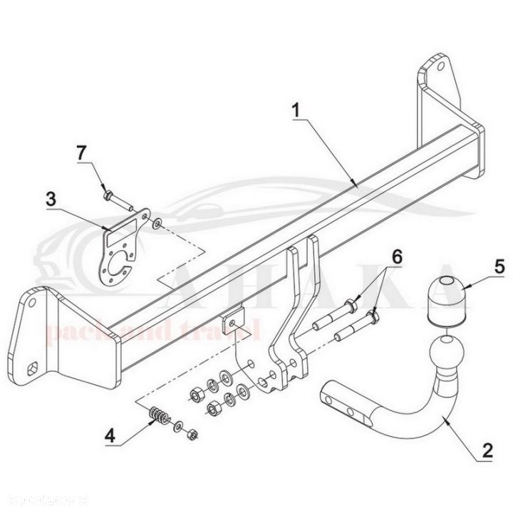 Hak Holowniczy Odkręcany Do Bmw Seria 1 F20 F21 Hatchback 2011-2014 - 5