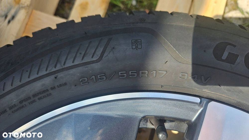 FELGI ALUMINIOWE VW PASSAT 17 7.5J ET41 3J0601025K OPONY ZIMA 215/55/17 - 7