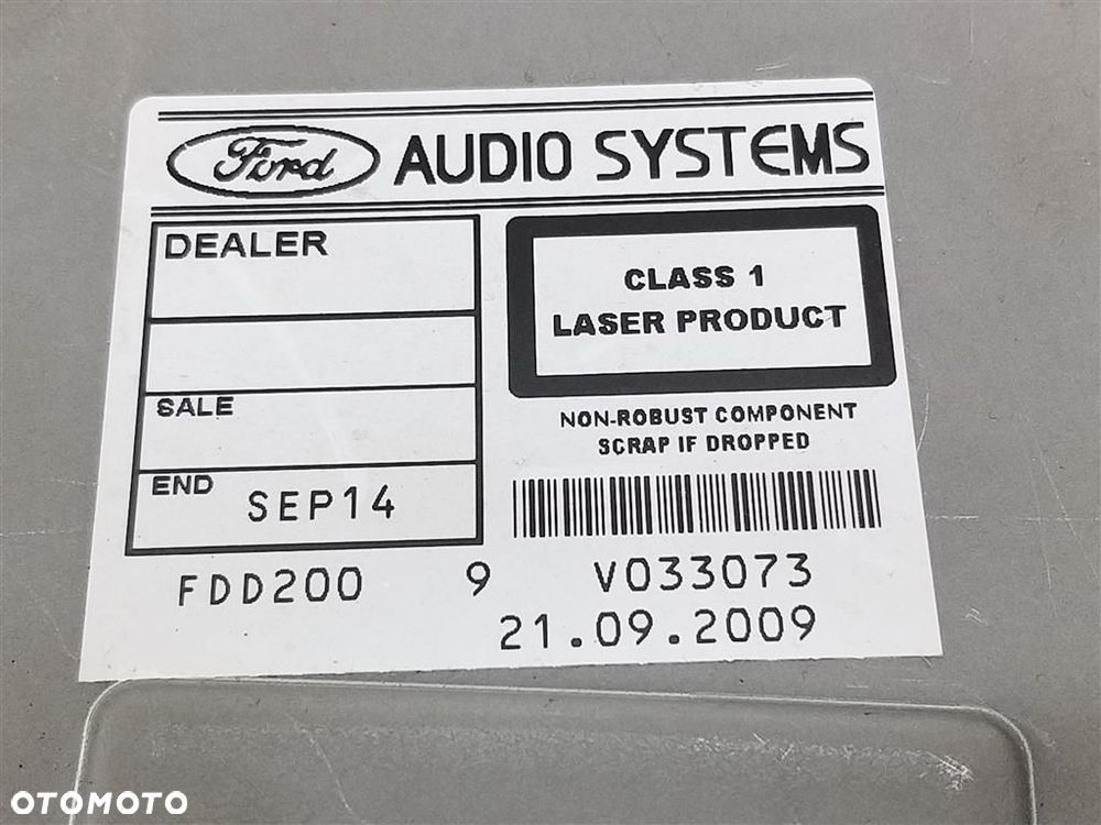 Radio  CD FABRYCZNE Ford Focus MK2 2007-2011 LIFT FORD AUDIO SYSTEMS - 3