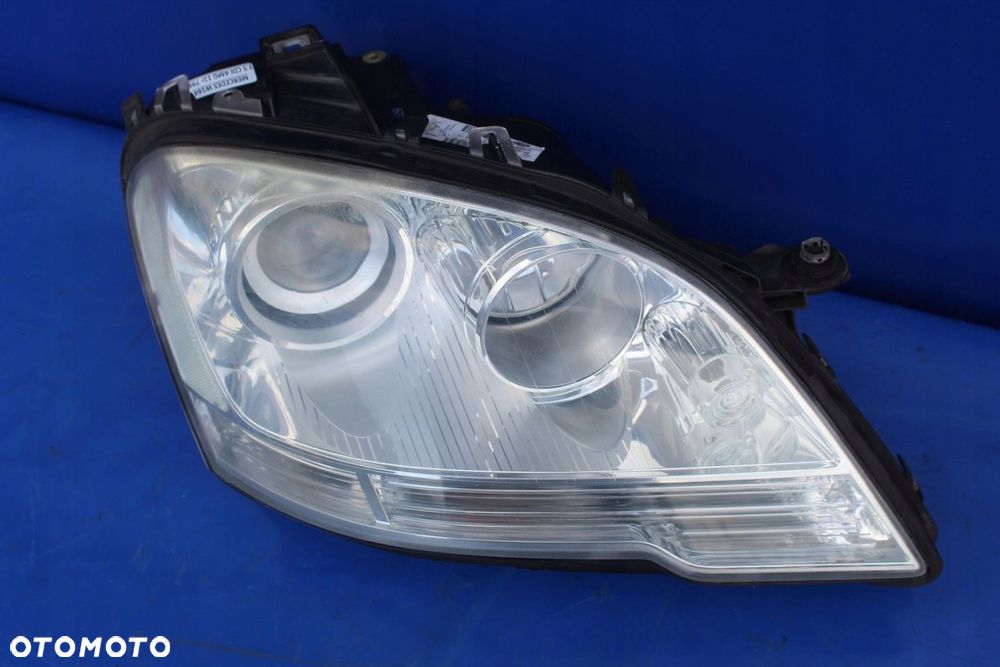 Reflektor prawy kompletny H7 lampa prawa OE Mercedes W164 ML Lift Anglik - 6