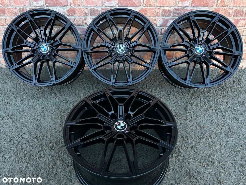 NOWE alufelgi M pakiet 5x120 18 felgi 8j ET35 BMW seria 3 E36 E46 E90 F30 F10 F12 F01 F20 E87 F32 F34 Z3 Z4 E60 xDrive jak Styling 930 czarne Japan Racing Carbonado Rubin - 1