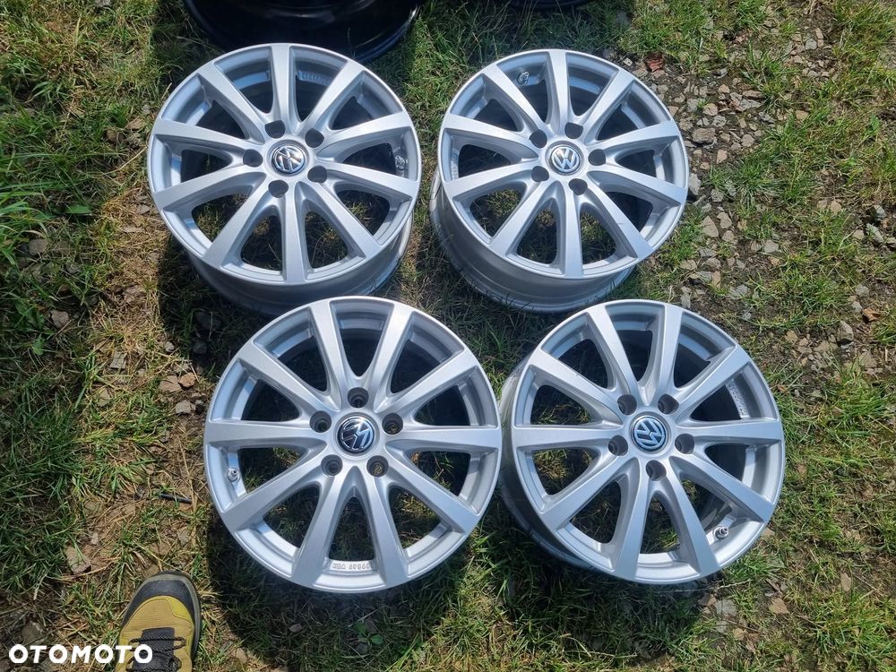 VW GOLF 8,7,TOURAN,CADY,SEAT LEON,SKODA,AUDI alu 6.5x16 ET46 5X112 bdb stan - 1