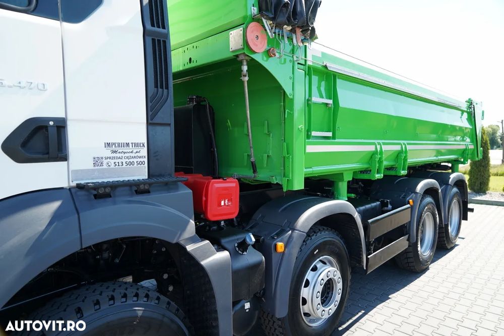 MAN TGS 35.470 / 8x4 / BASCULATOR 2 LATE / HIDROCLAPA / HIDRODORTA / BORDMATIK / ANVELOPE 100% / NAVI RIO / EURO 6 - 16