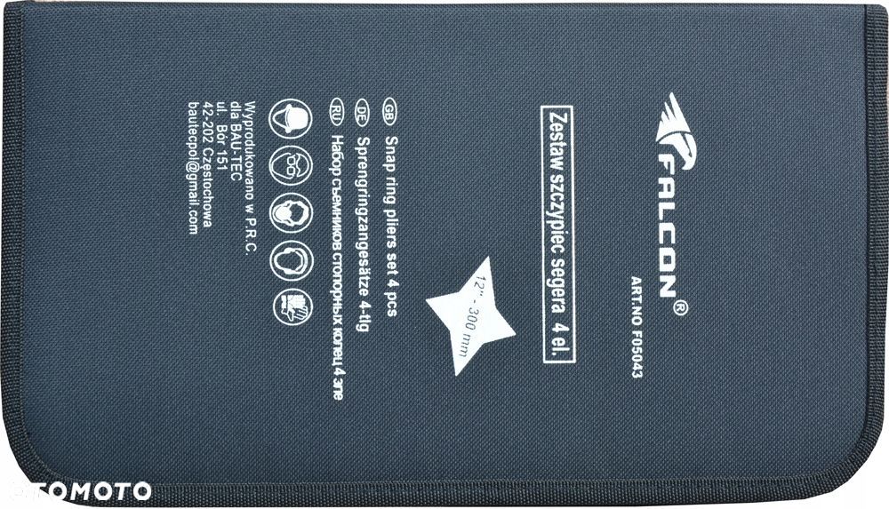 ZESTAW SZCZYPCE PIERŚCIENI SEGERA 12 300 mm 4szt - 2