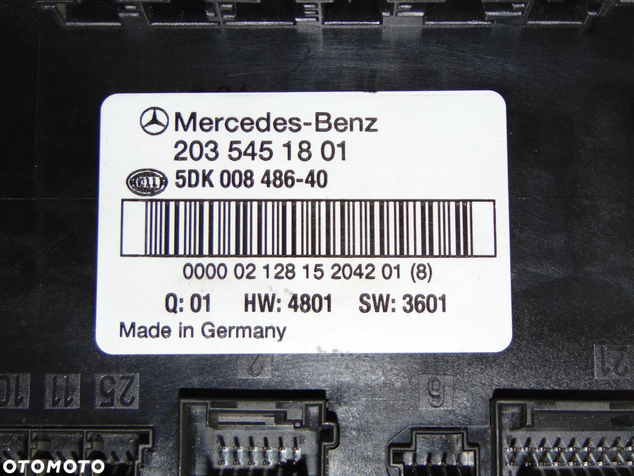 Moduł sterownik SAM skrzynka bezpieczników 2035451801 Mercedes W203 C Klasa 00-07r - 2