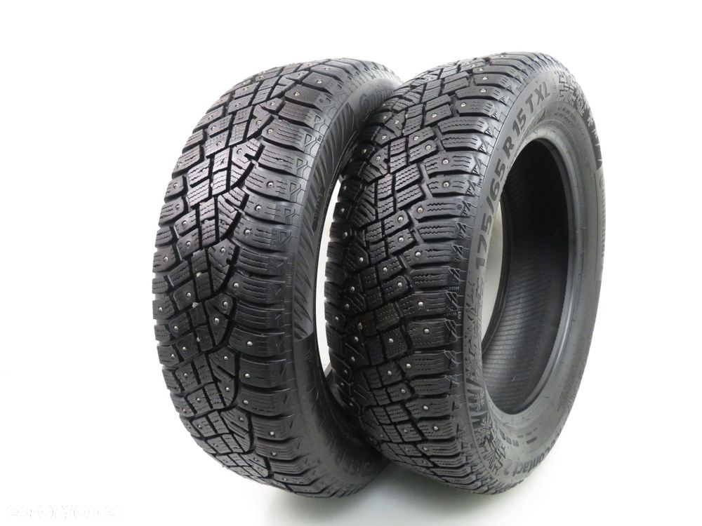2X 175/65R15 OPONY ZIMOWE Z KOLCAMI CONTINENTAL ICECONTACT 2 88T XL DOT: 0316. - 1