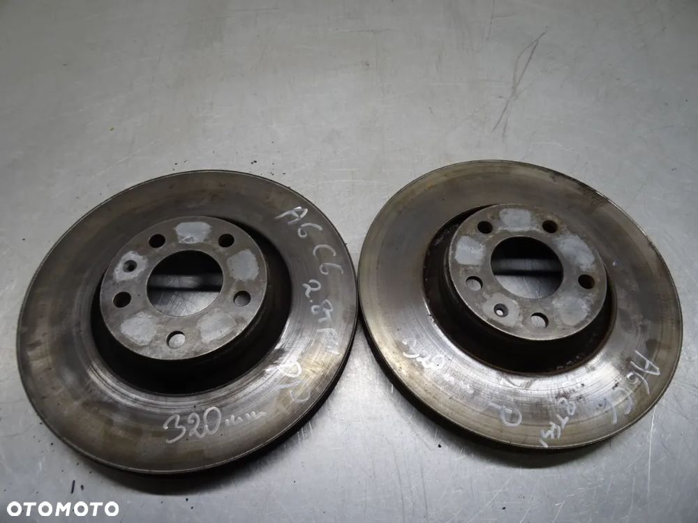 AUDI A6 C6 04-07 2.8 V6 TARCZE HAMULCOWE PRZÓD 320MM - 1