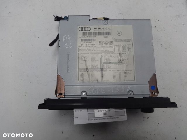 AUDI A4 B6 B7 00-07r NAWIGACJA RADIO RAMKA KOD - 4