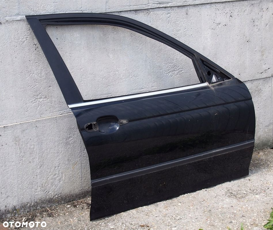 DRZWI PRAWE PRZÓD PRZEDNIE BMW 3 E46 CZARNE BLACK SAPPHIRE METALLIC - 3