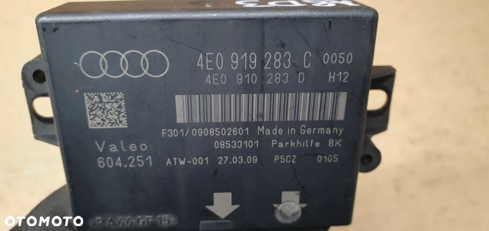 Moduł sterownik parkowania PDC Audi A8 D3 4E0919283C 4E0910283D - 4