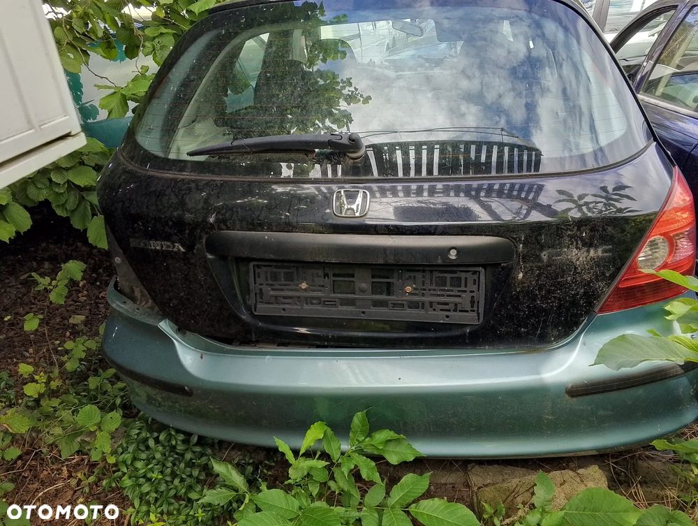 Honda Civic (00-04r.) 1.6B 114KM. Silnik D16Y5 Skrzynia 5MT. Cały na części GWARANCJA !!!!  Przód Tył Zestaw Komplet Drzwi Klapa Zderzak Błotnik Maska Grill Atrapa Szyba Pas Lampa Lusterko Boczki Fotel Kanapa Kokpit Deska Rozdzielcza Przełącznik Włącznik Sterownik Przewody Wiązka Instalacja Moduł Komputer Czujnik Listwa Pompa Alternator Wtryski Głowica Rozrusznik Kompresor Sprzęgło Dwumas Silnik Skrzynia ABS Klimatyzacji Paliwa Wspomagania Kolektor Turbina Przepustnica Zawór Chłodnica Koło Hak Belka Sanki Zawieszenie Mcpherson Półoś Amortyzator Wydech Tłumik Zacisk Most - 5