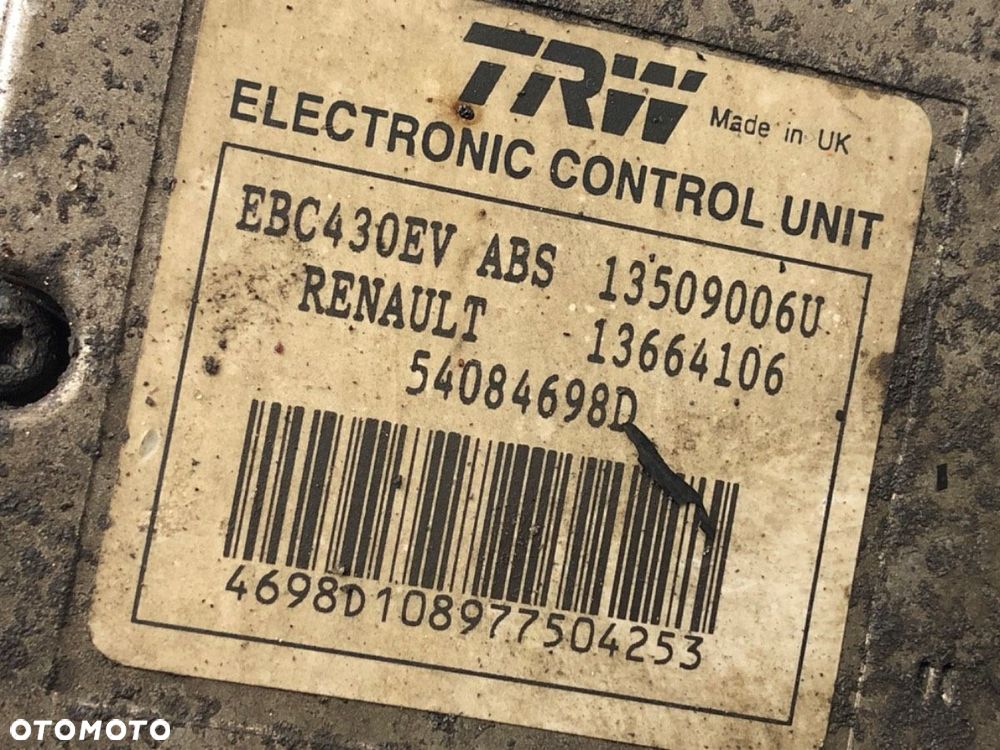 POMPA ABS  OPEL MOVANO A Autobus (X70) 1998 - 2022 2.5 DTI (JD) 84 kW [115 KM] olej napędowy 2001 - - 5