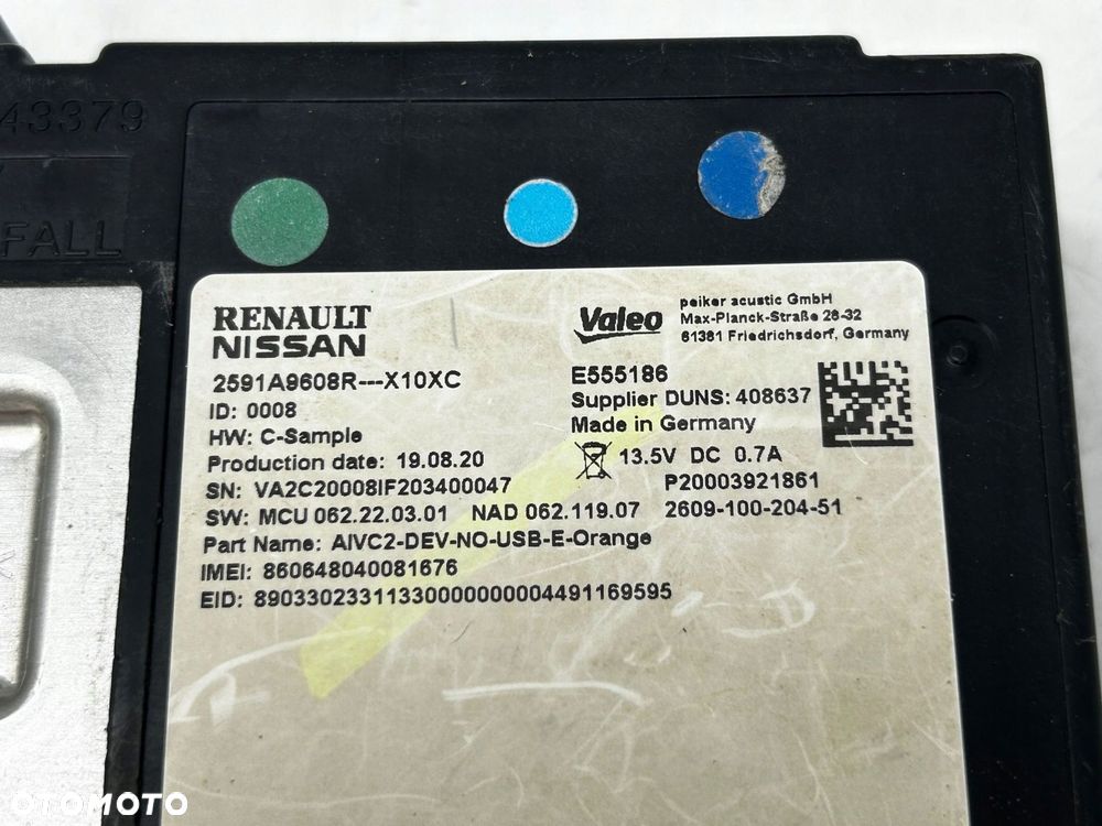 radar czujnik renault clio v 2591a9608r - 8