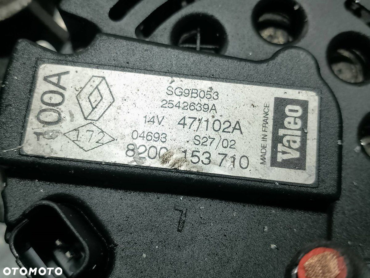 ALTERNATOR RENAULT LAGUNA II ( 02-07 ) 8200153710 SG9B053  2542639A 1.8 16V - 6