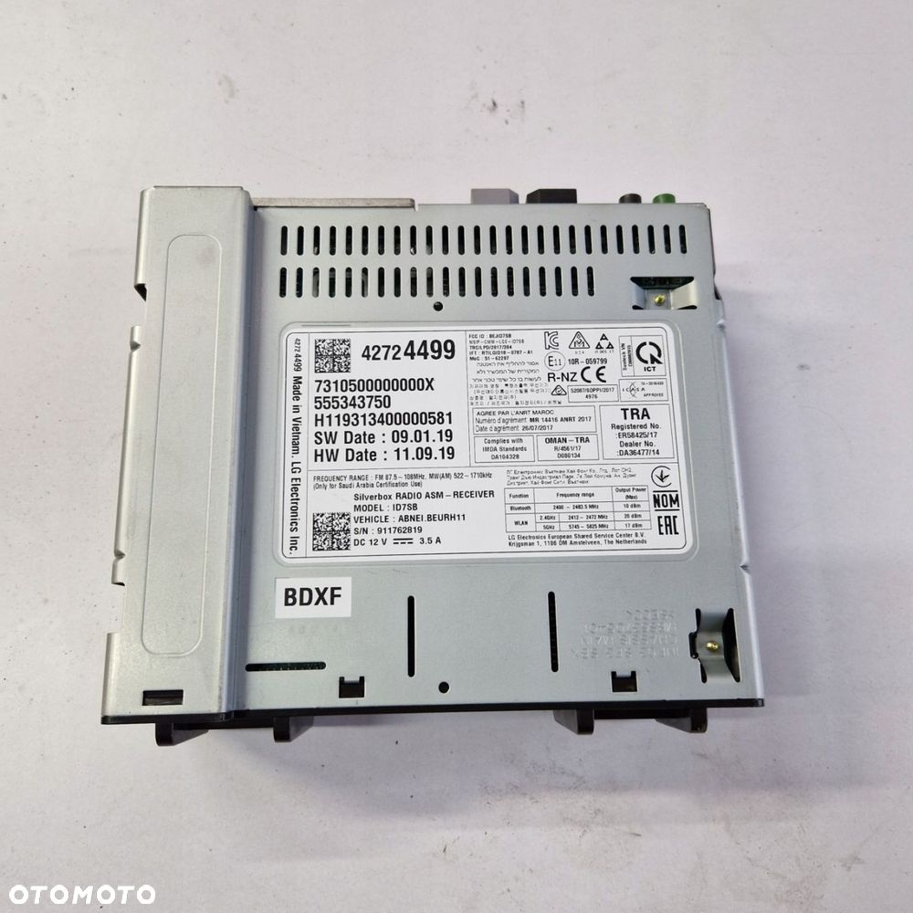 OPEL INSIGNIA B RADIO MODUŁ 42724499 SILVERBOX - 1