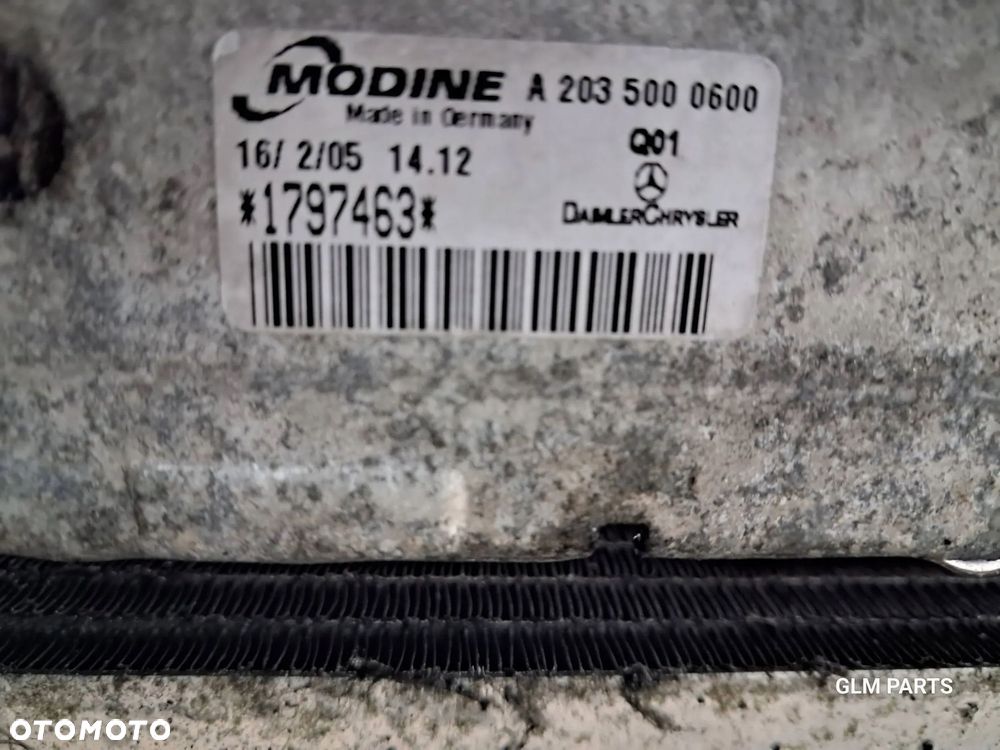 mercedes-benz slk r171 1.8 pas przedni chłodnica wentylator komplet - 6