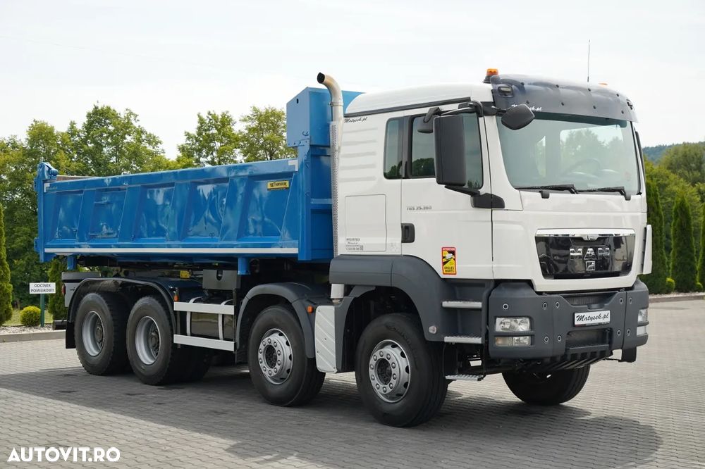 MAN TGS 35.360 / 8X4 / BASCULATOR 2 LATERAL / HIDROBRAT / GARNIER / AUTOMAT - 13