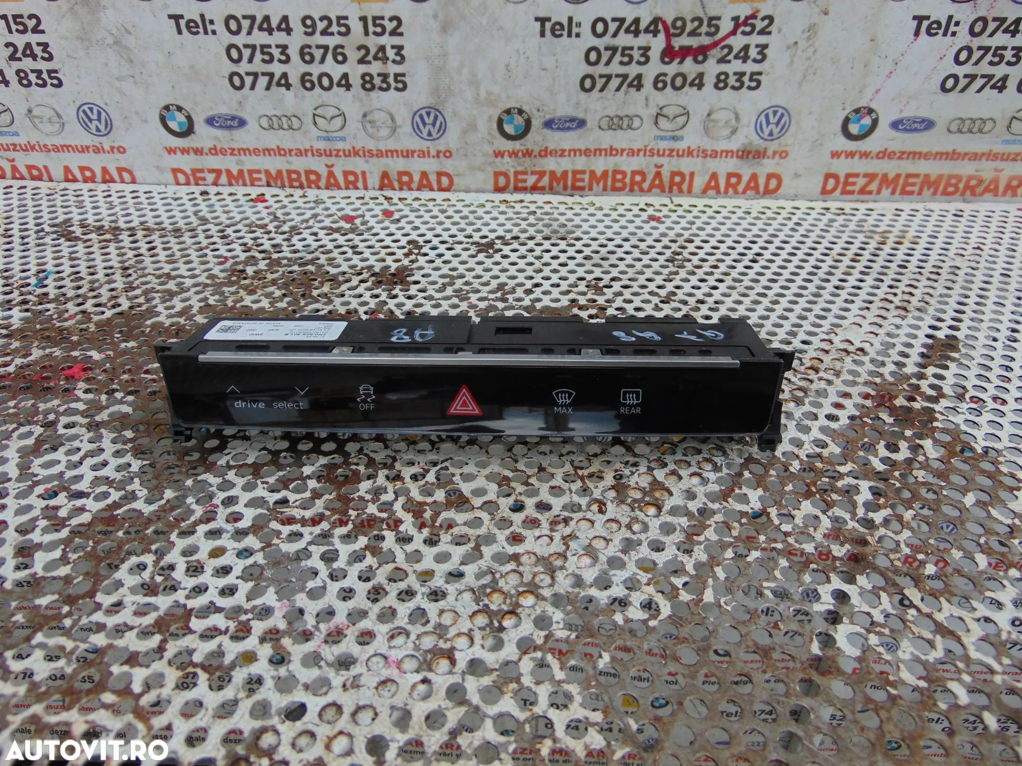 Panou lumini Audi E tron Q8 Q7 A8 S8 multi switch cod 4n0925301b sq8 comenzi drive select dezaburire avarii buton touch - 1