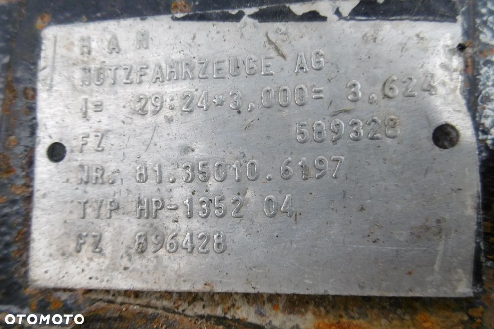 Wkład mostu Man TGA TGS HP-1352 6x4 8x4 4x4 - 6