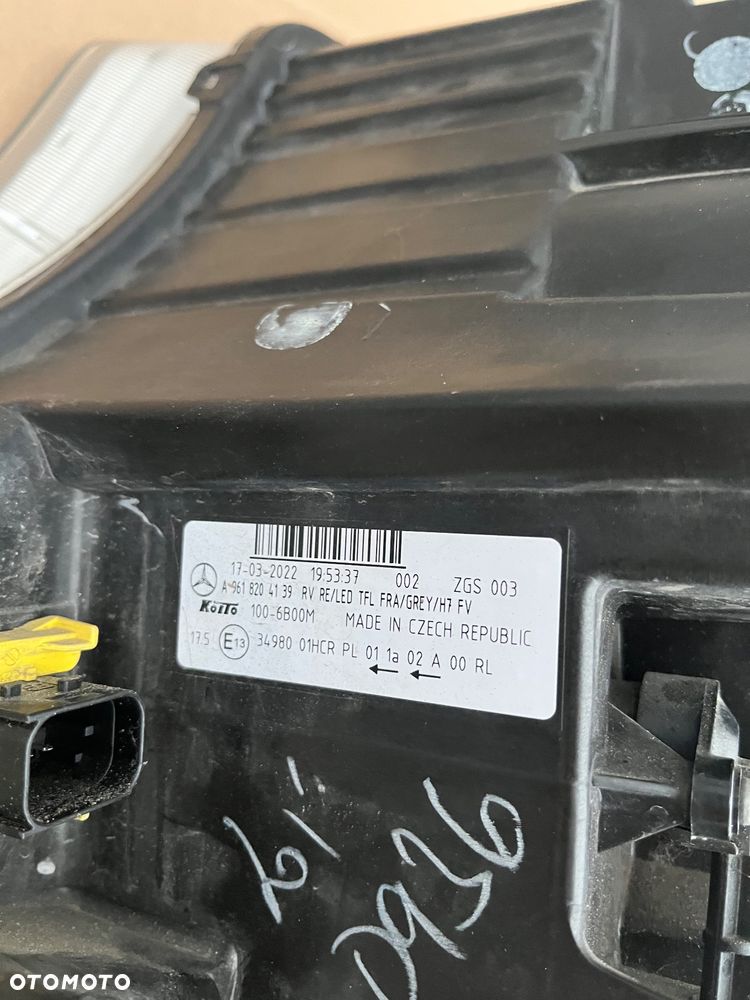 Lampa Mercedes Actros MP5 euro 6 MP 5 reflektor prawy - 3