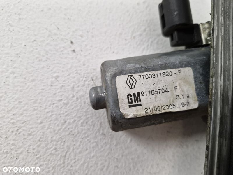 RENAULT TRAFIC II 2 VIVARO A PODNOŚNIK MECHANIZM SZYBY LEWY PRZÓD 2 PIN EU - 6