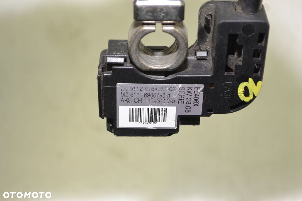 BMW E90 E91 E92 E93 KLEMA MINUSOWA MINUS PRZEWÓD IBS AKUMULATORA 9164352 - 7