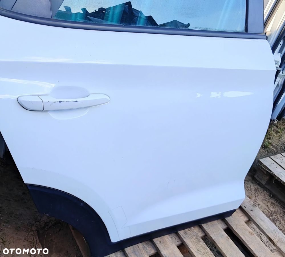 Kompletne Drzwi Tył Tylne Prawe HYUNDAI TUCSON II 2 III 3 2017r. Szare / Białe - 3