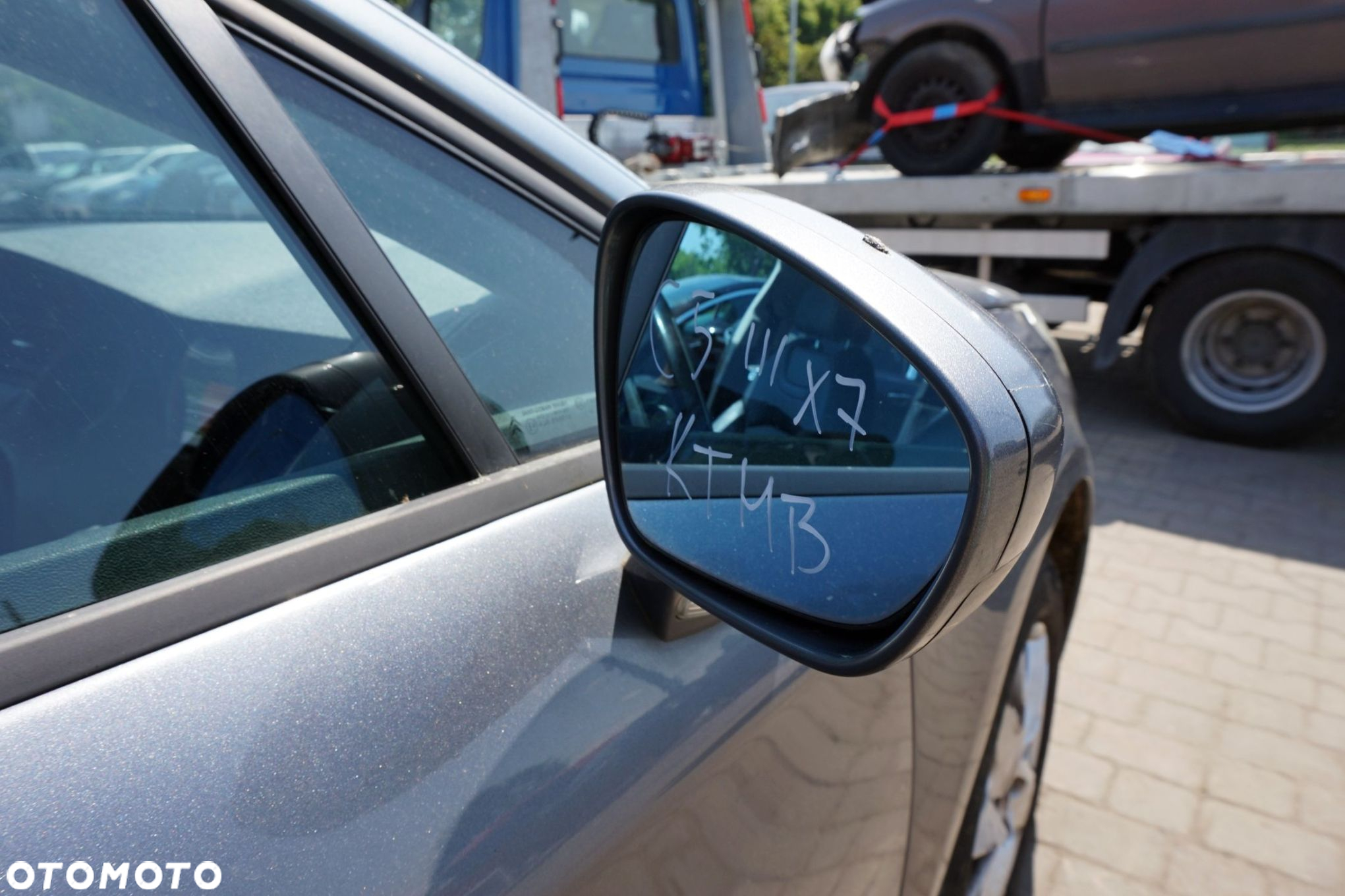 LUSTERKO ELEKTRYCZNE PRAWE C5 III X7 KTHB SKŁADANE EL UK SZARY CITROEN 2008-2017 - 3