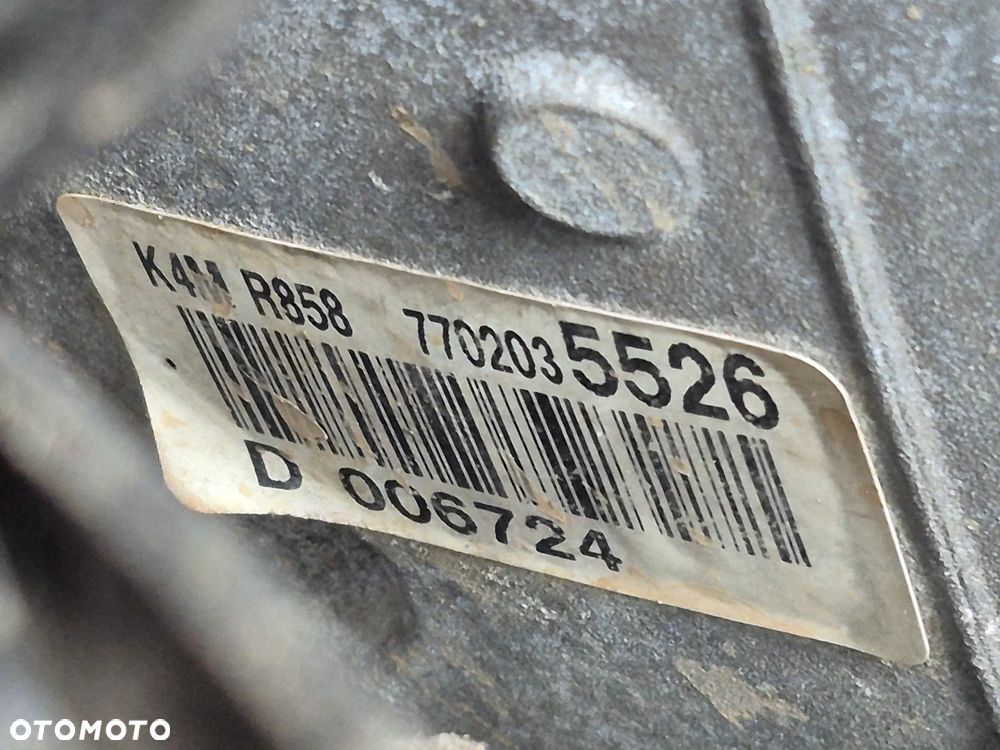 Silnik Renault 1.6 16V 110KM K4M R858 kompletny - 2